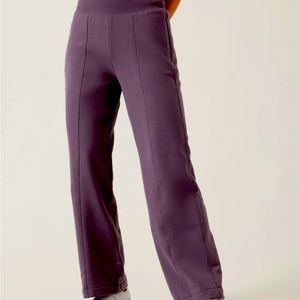 2 pairs Athleta retro plush straight leg sweats